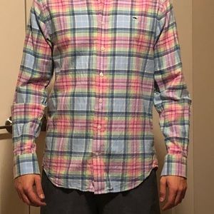 Casual button-down whale shirt